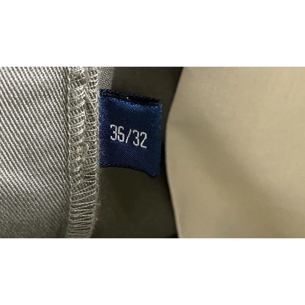 Polo Ralph Lauren Double Pleated Chino Pants 34x31.5 Olive Green High Rise